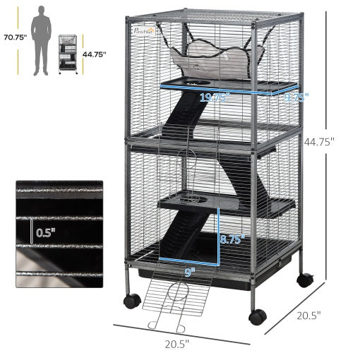 Metal Critter Cage Rolling Large Ferret Cage