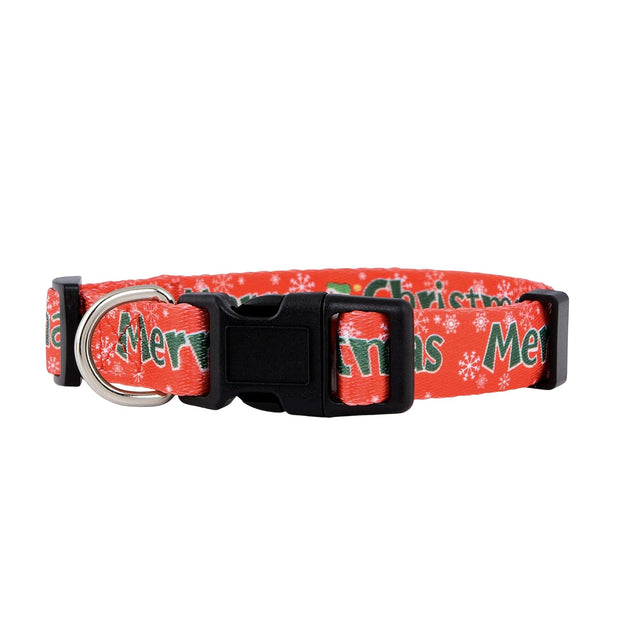 Christmas Dog Collar (Medium, Merry Christmas)