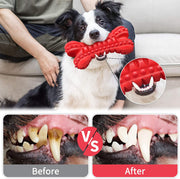 Dog Toys for Aggressive Chewers Large Breed, Durable Dog Bones Squeaky Dog Chew Toy, Nearly Indestructible Dog Toys for Large Dogs, Tough Natural Rubber Puppy Chew Toys for Medium Dog Teeth Cleaning