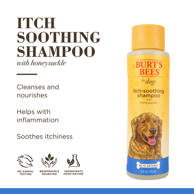 Natural Pet Care Itch Soothing Shampoo with Honeysuckle for Dogs, 16 Oz.