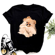 2024 Hot Sale Tshirt Women Watercolor Golden Retriever/Chihuahua Animal Print T-Shirt Femme Pet Dog T Shirt Female Tops